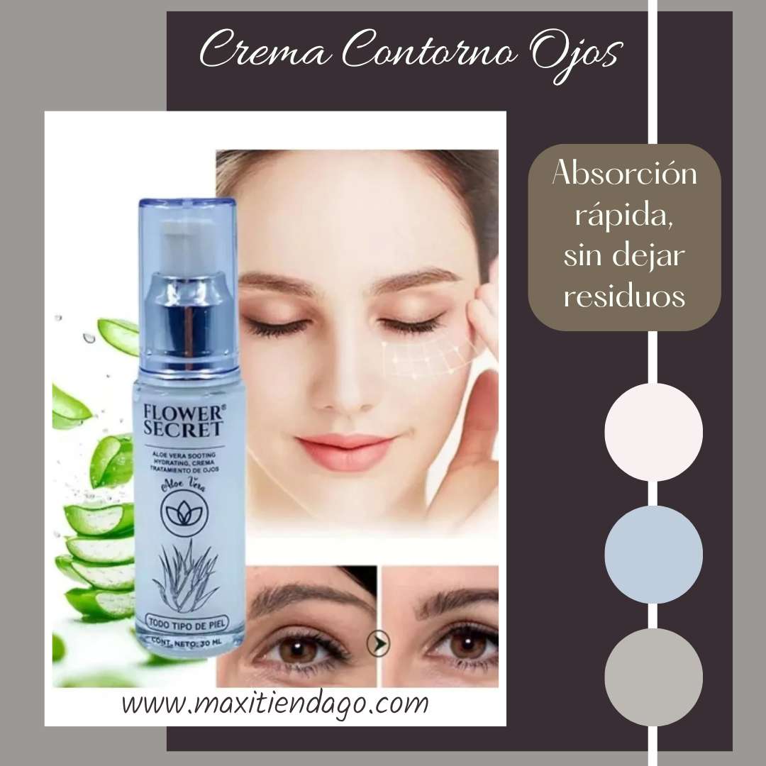Crema para Contorno de Ojos con Aloe Vera