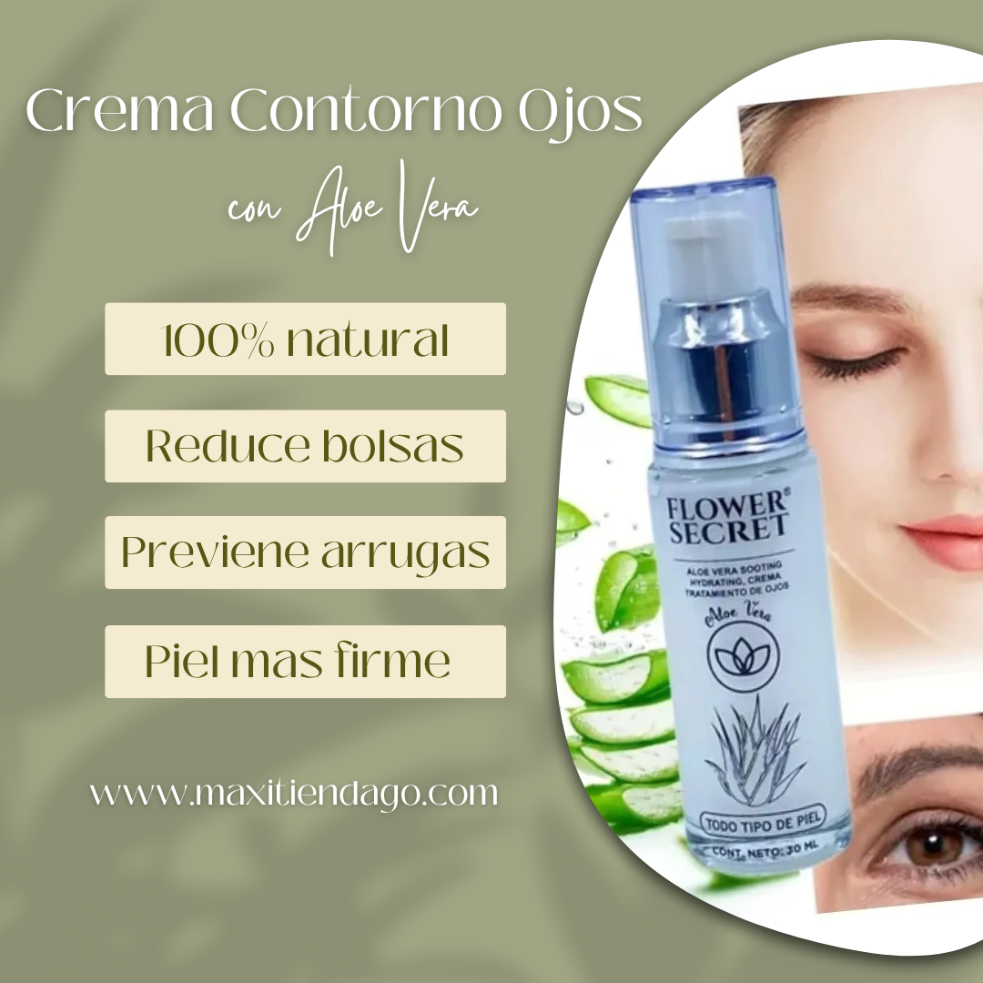 Crema para Contorno de Ojos con Aloe Vera