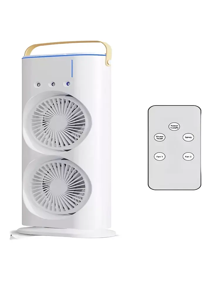 Doble Ventilador Humidificador Para Escritorio