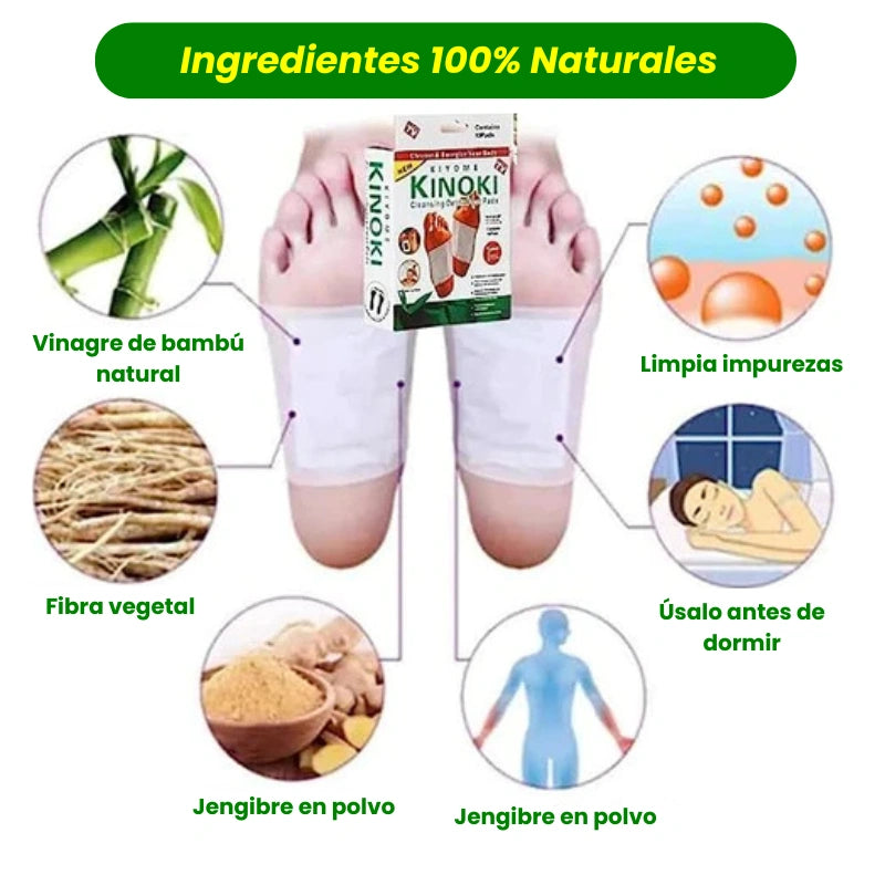 Parches Kinoki Para Pies