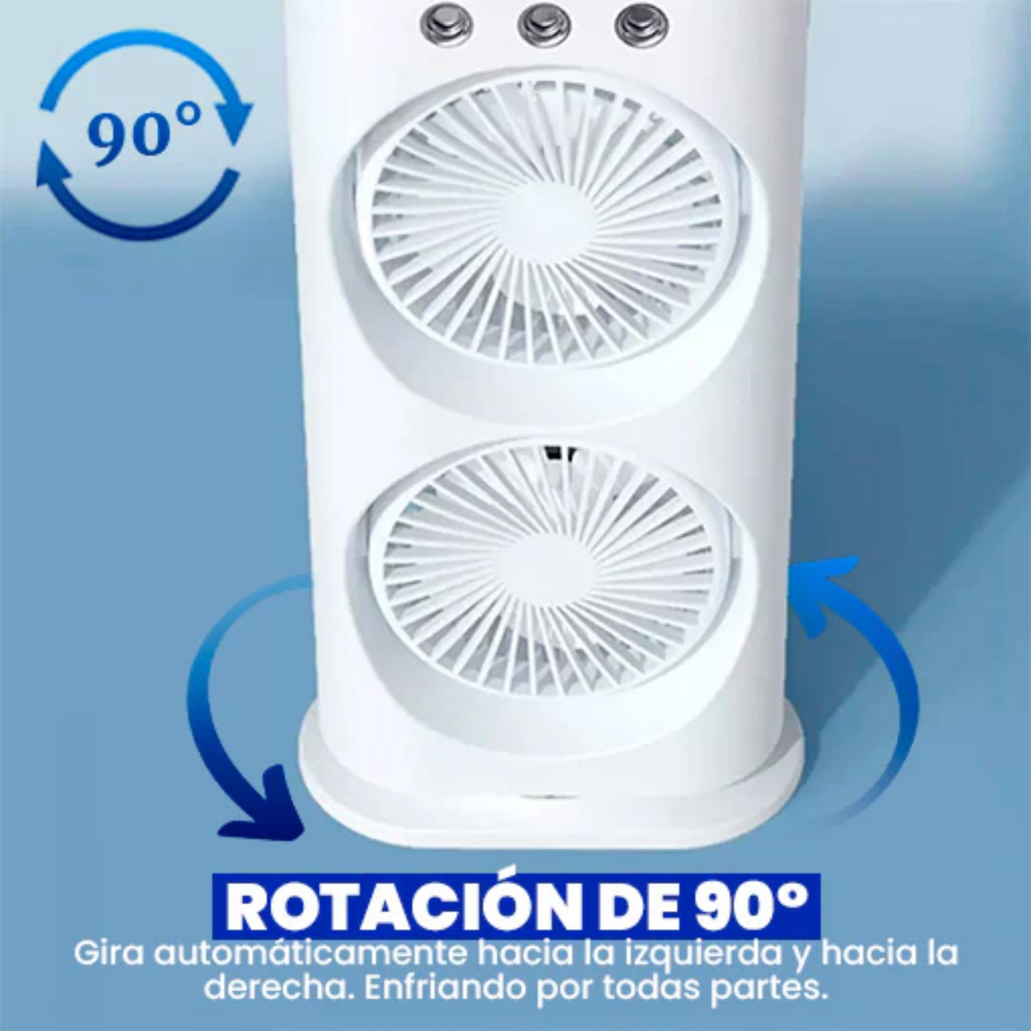 Doble Ventilador Humidificador En Torre