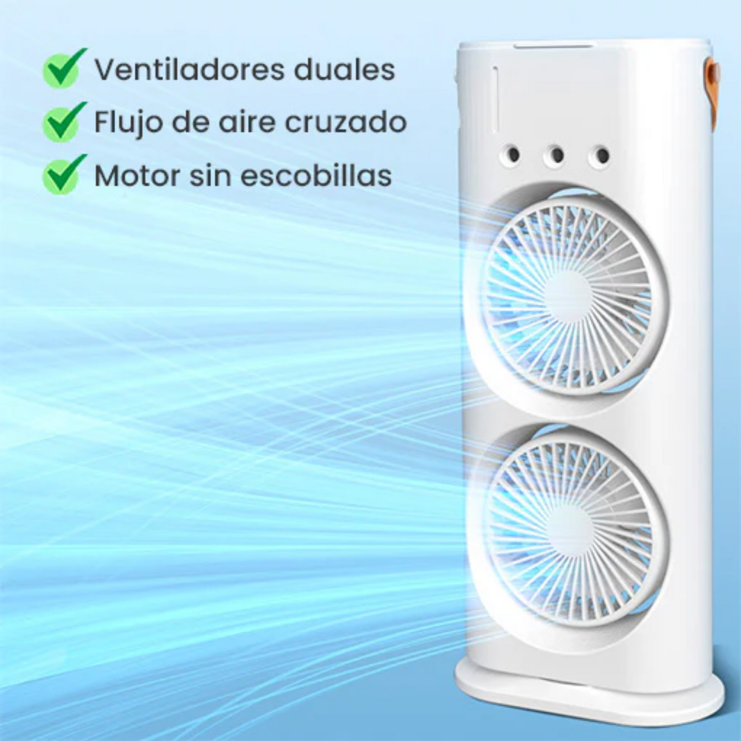 Doble Ventilador Humidificador En Torre