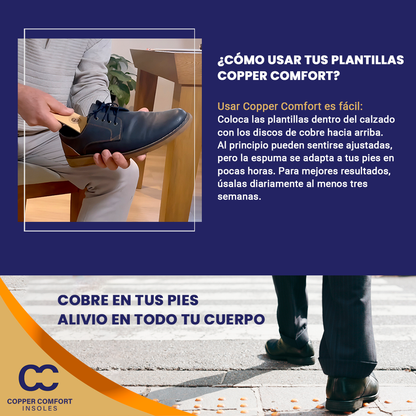 Plantillas con Cobre Copper Comfort
