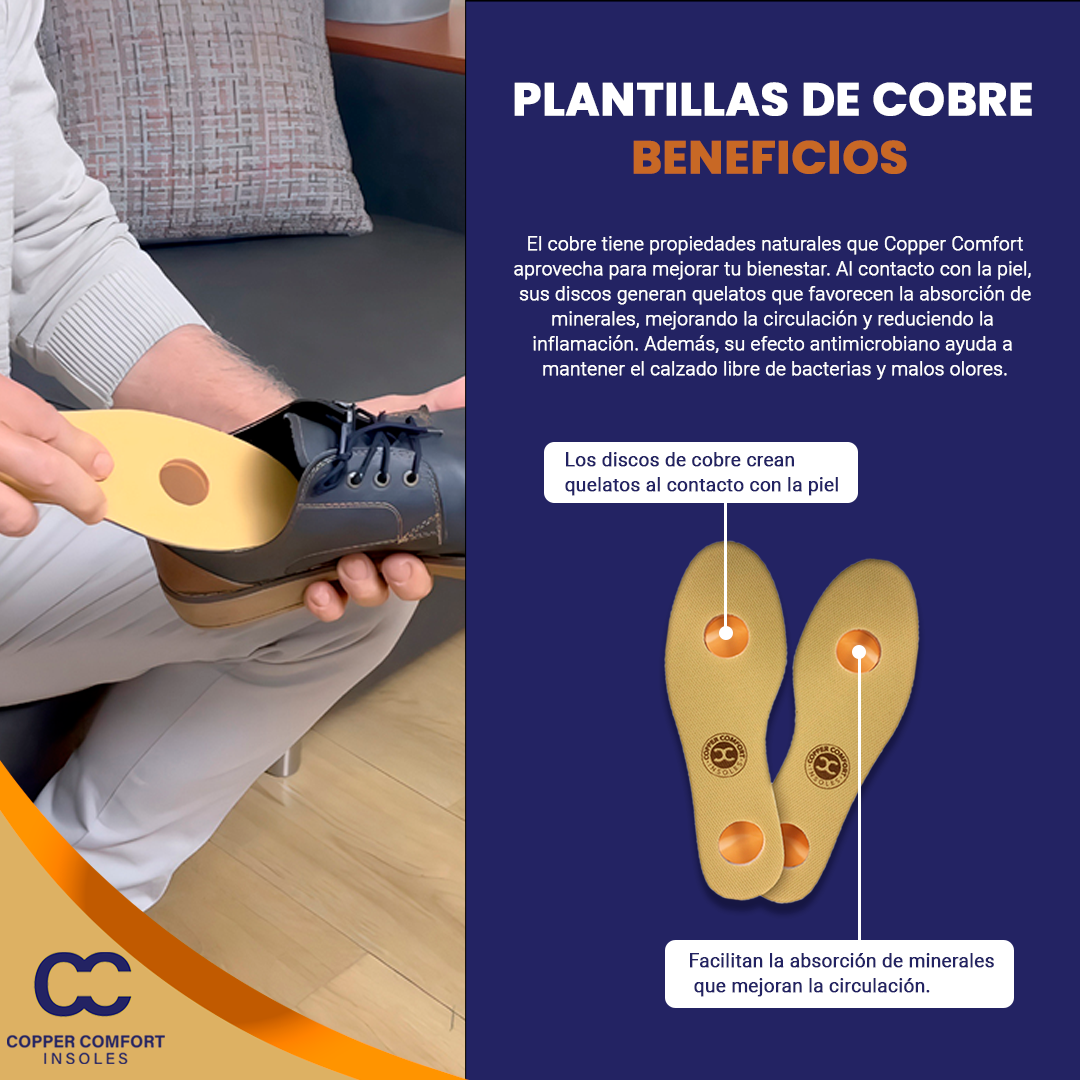 Plantillas con Cobre Copper Comfort