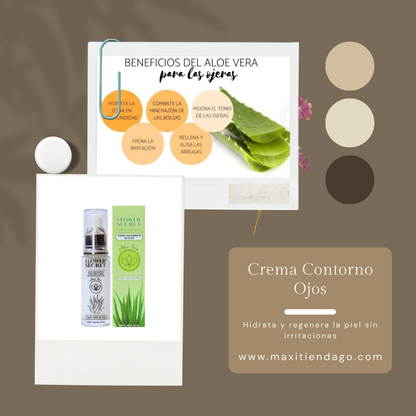 Crema para Contorno de Ojos con Aloe Vera