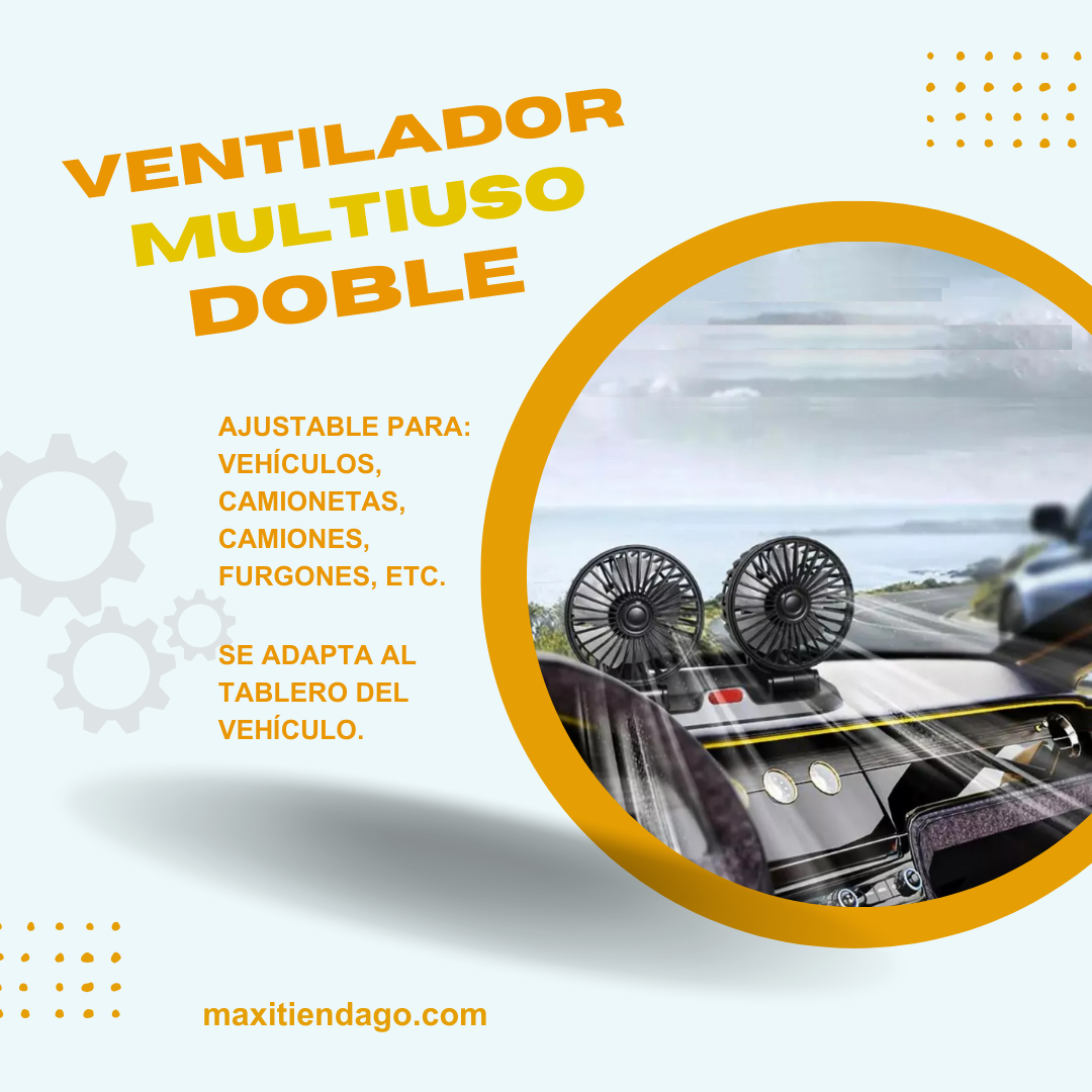 Ventilador Multiuso Doble Cabezal