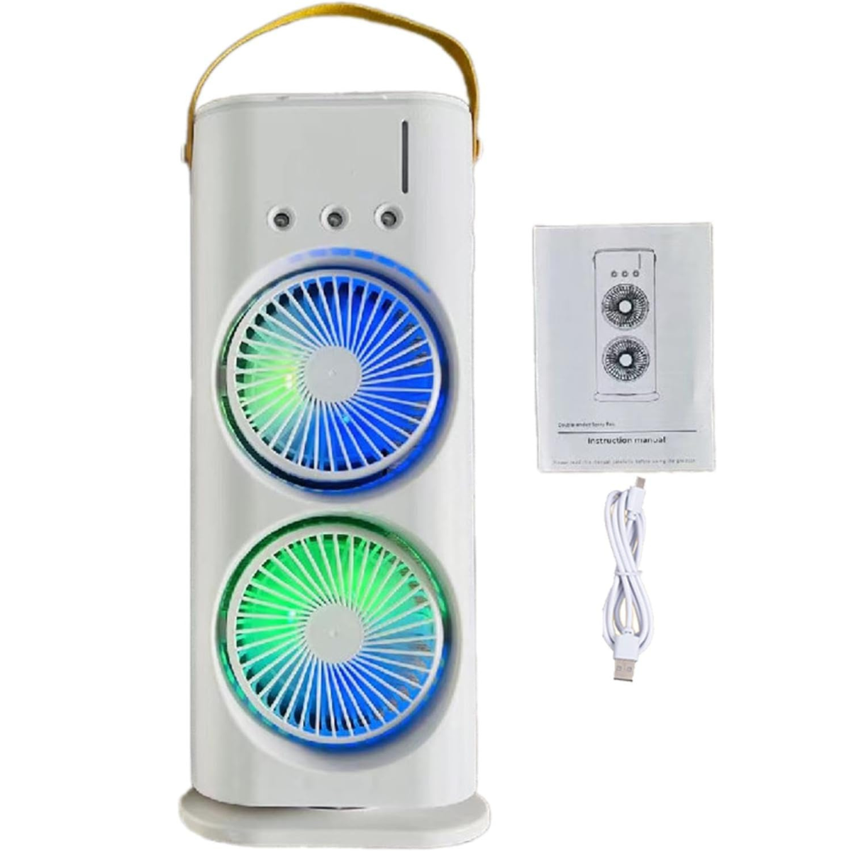 Doble Ventilador Humidificador En Torre