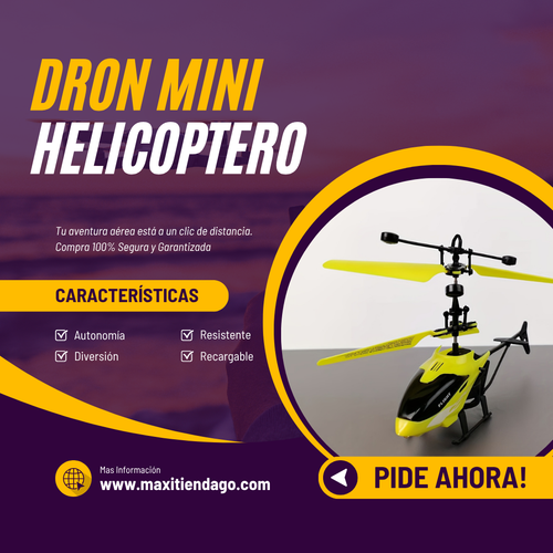 Dron Mini Helicóptero