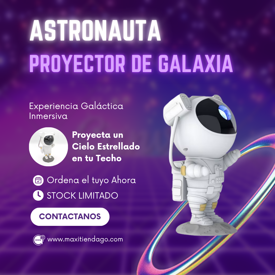 Astronauta Proyector de Galaxia