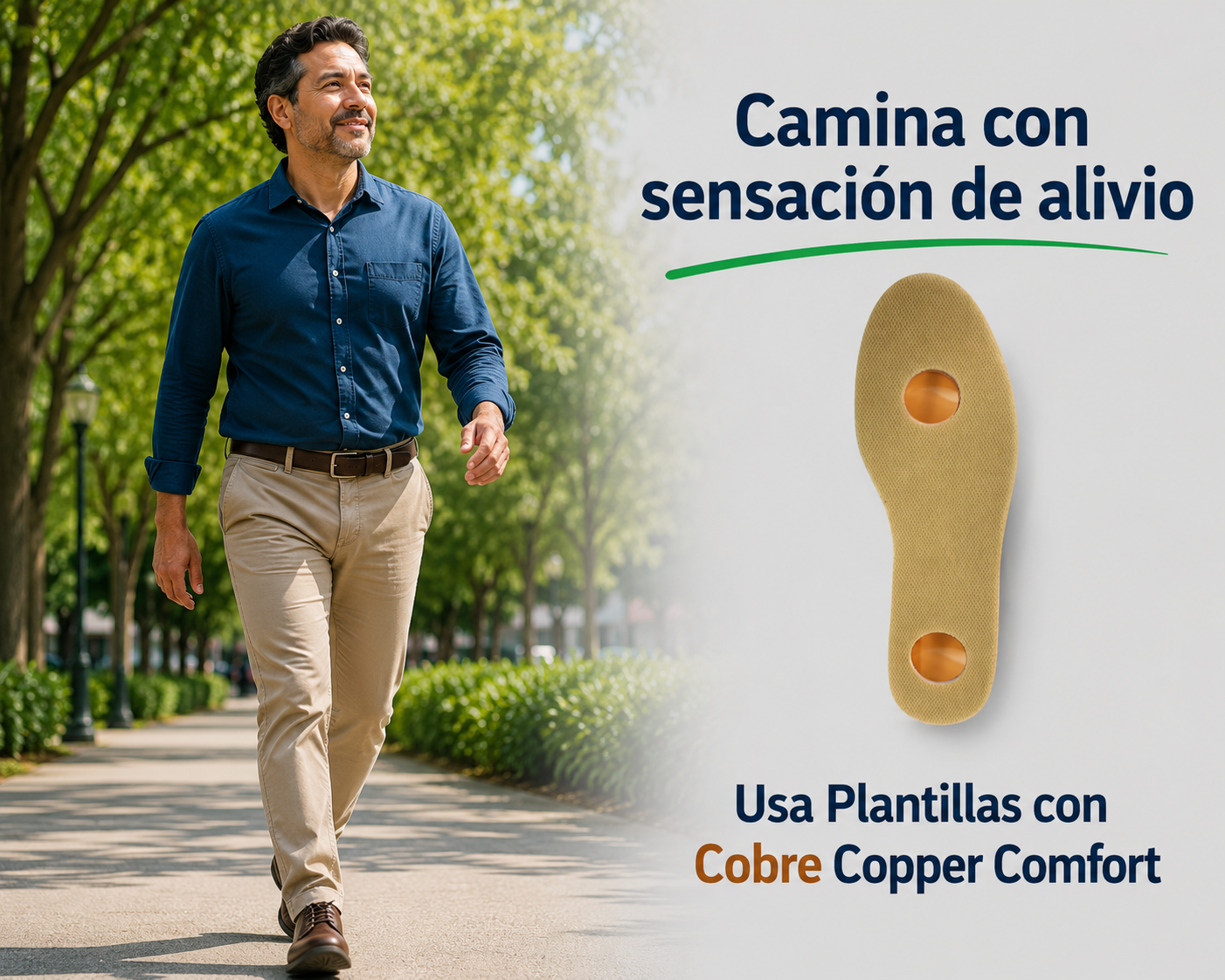 Plantillas con Cobre Copper Comfort