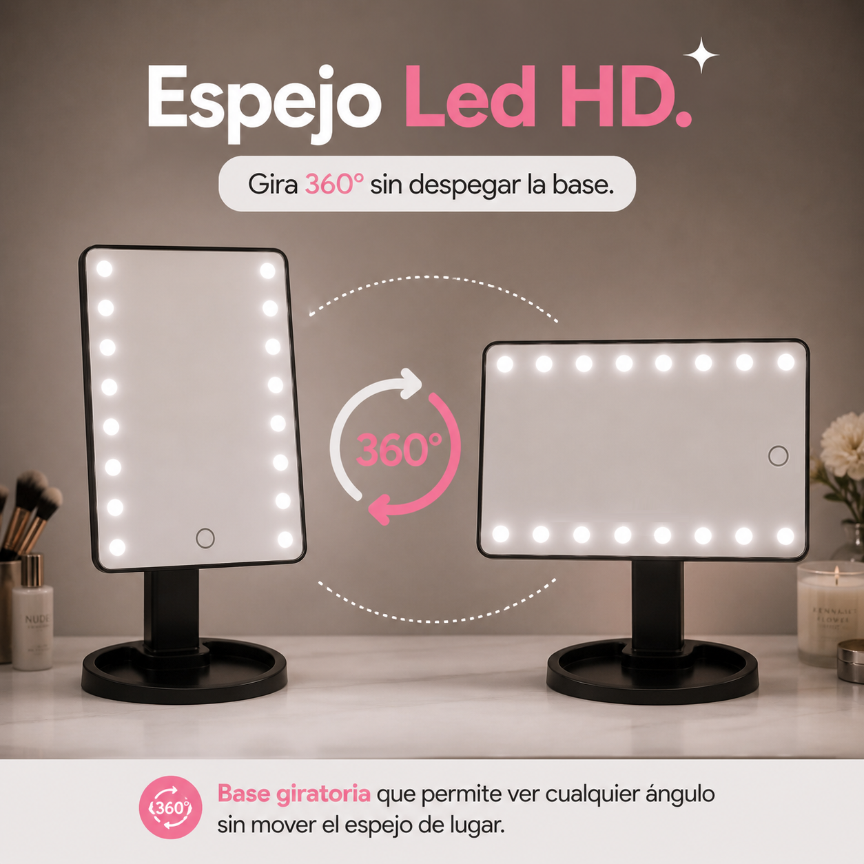 Espejo Led HD