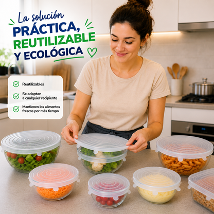 Tapas de Silicona Reutilizable