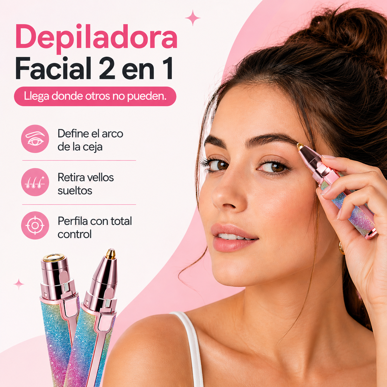 Depilador Facial Portatil 2 en 1