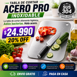 Tabla de Cortar Acero Inoxidable