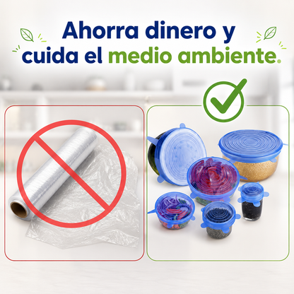 Pack Tapas de Silicona Reutilizable