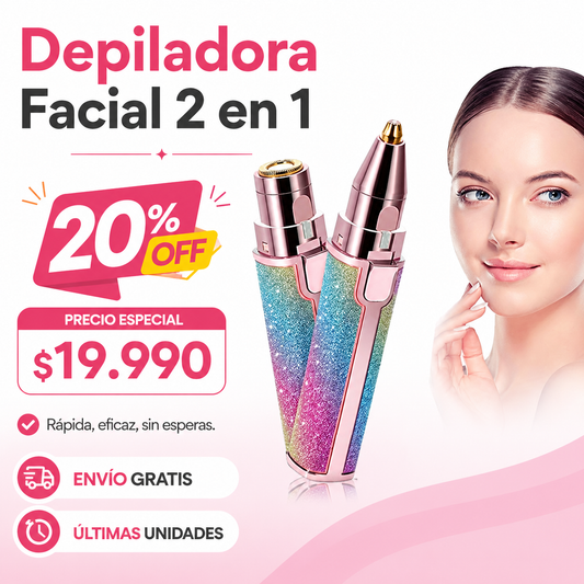 Depilador Facial Portatil 2 en 1