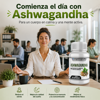 Ashwagandha + Magnesio 1000mg 60 CAPS