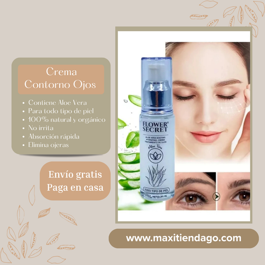 Crema para Contorno de Ojos con Aloe Vera