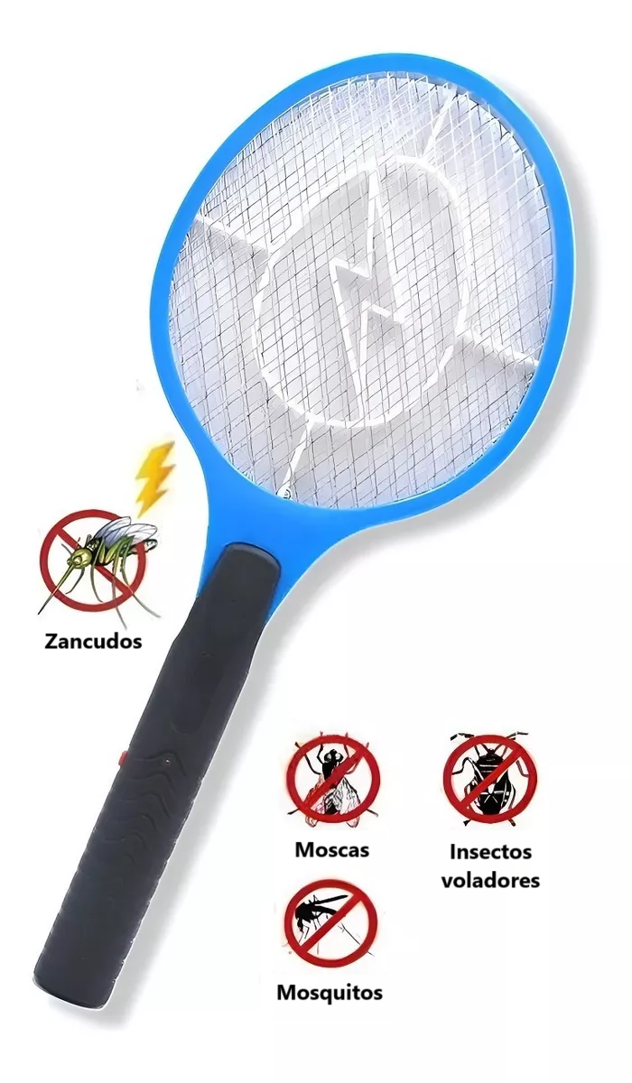 Raqueta Eléctrica Mata Moscas Mosquitos