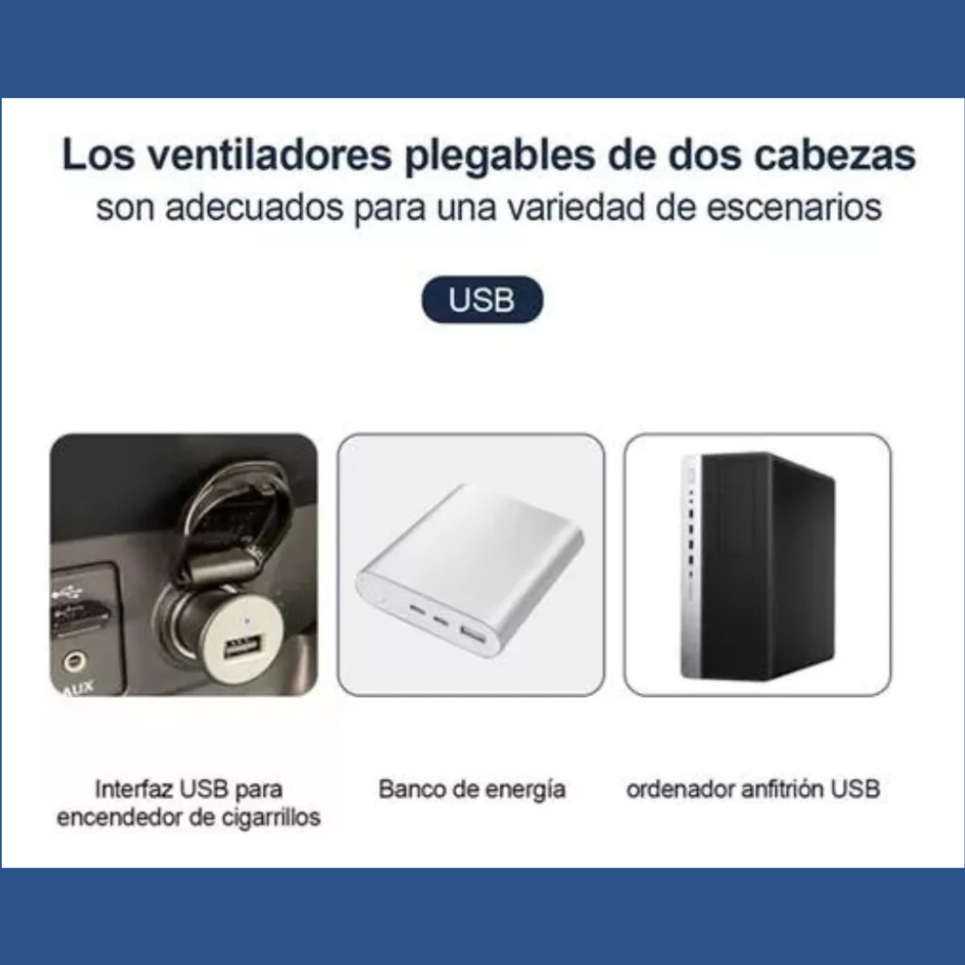 Ventilador Multiuso Doble Cabezal
