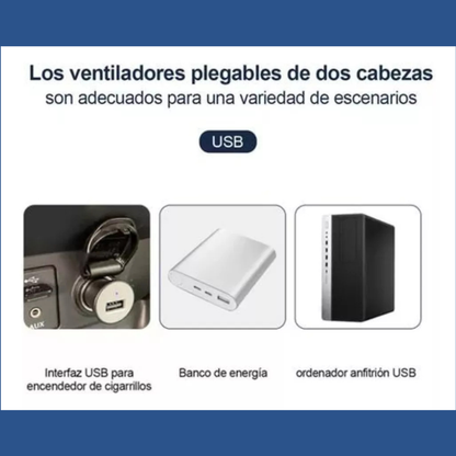 Ventilador Multiuso Doble Cabezal