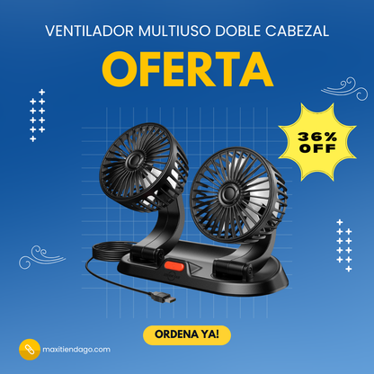 Ventilador Multiuso Doble Cabezal