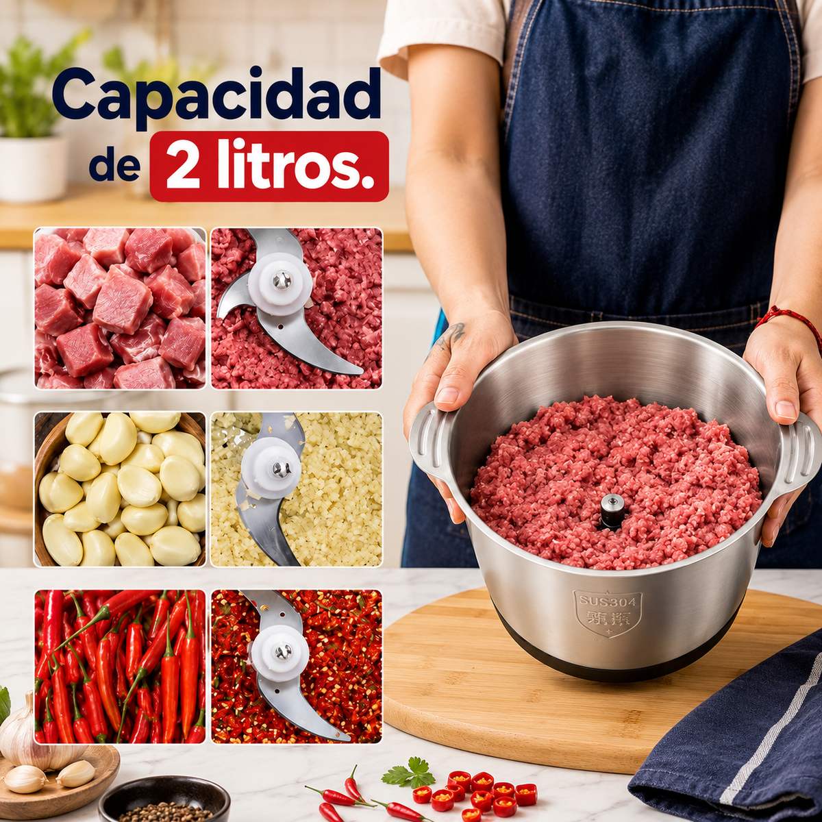 Picadora de Carnes y Verduras