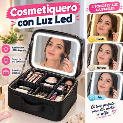 Cosmetiquero con Luz LED