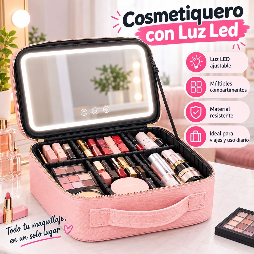 Cosmetiquero con Luz LED