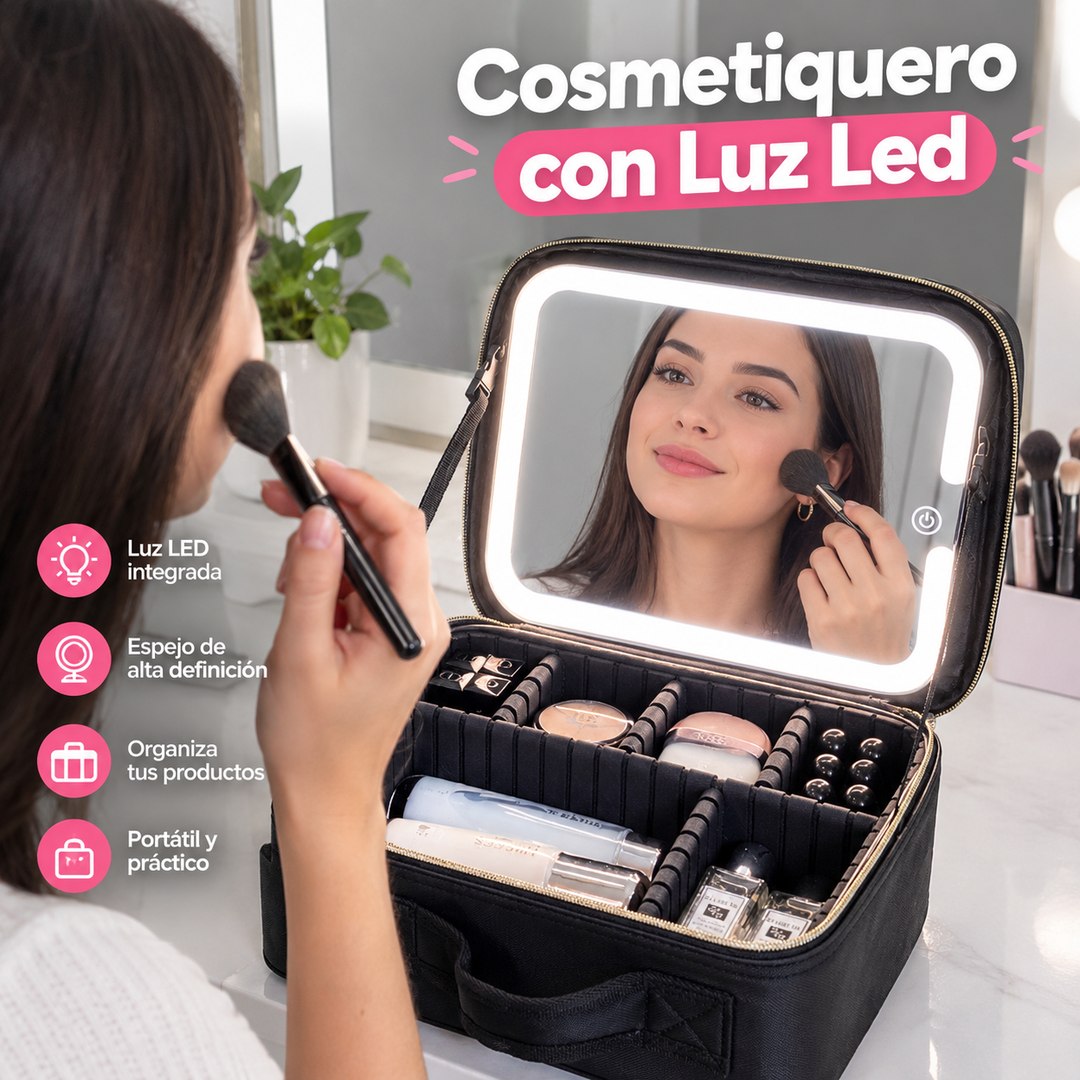 Cosmetiquero con Luz LED