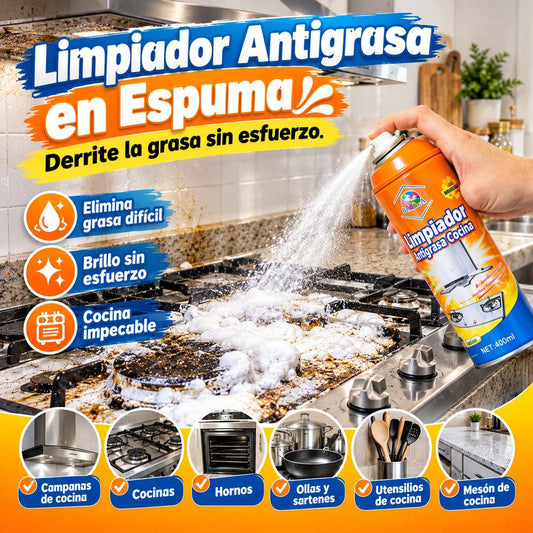 Limpiador Antigrasa en Espuma