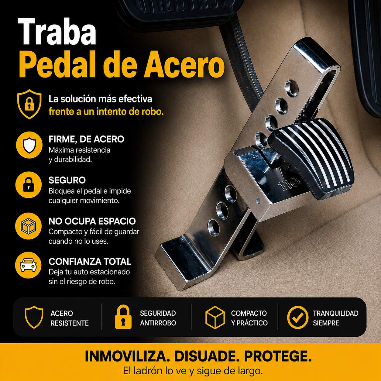 Traba Pedal de Acero